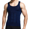 Mens Slimming Body Shaper Vest Shirt Abdomen Slim