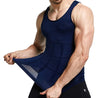 Mens Slimming Body Shaper Vest Shirt Abdomen Slim