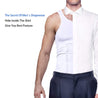 Mens Slimming Body Shaper Vest Shirt Abdomen Slim