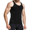 Mens Slimming Body Shaper Vest Shirt Abdomen Slim