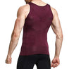 Mens Slimming Body Shaper Vest Shirt Abdomen Slim