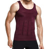 Mens Slimming Body Shaper Vest Shirt Abdomen Slim
