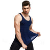 Mens Slimming Body Shaper Vest Shirt Abdomen Slim