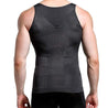Mens Slimming Body Shaper Vest Shirt Abdomen Slim
