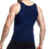 Mens Slimming Body Shaper Vest Shirt Abdomen Slim