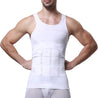 Mens Slimming Body Shaper Vest Shirt Abdomen Slim