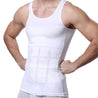 Mens Slimming Body Shaper Vest Shirt Abdomen Slim