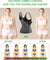 Women Waist Trainer Vest Zipper Corset Body Shaper for Tummy Control Neoprene Cincher Tank Top with Straps