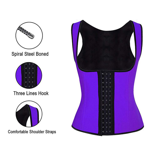 Latex Steel Boned Waist Training Shapewear Corsets