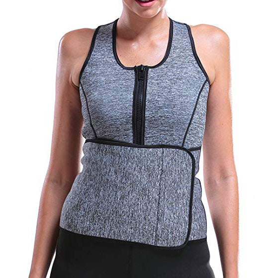 Neoprene Sweat Vest with Adjustable Waist Trimmer Belt